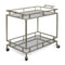 2 Tier Trolley Metal And Mirror 75X41X84Cm