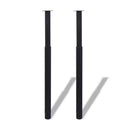 Telescopic Table Legs 2 Pcs Black 710 Mm To 1100 Mm