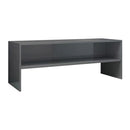 Tv Cabinet High Gloss Grey 120X40X40 Cm Chipboard