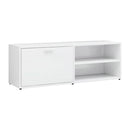 Tv Cabinet 120X34X37 Cm Chipboard High Gloss White