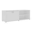 Tv Cabinet 120X34X37 Cm Chipboard White