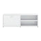 Tv Cabinet 120X34X37 Cm Chipboard High Gloss White