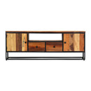 Tv Cabinet 120X30X40 Cm Solid Reclaimed Wood And Steel
