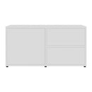 Tv Cabinet White 80X34X36 Cm Chipboard