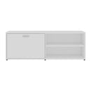 Tv Cabinet 120X34X37 Cm Chipboard White