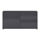 Tv Cabinet High Gloss Grey 80X34X36 Cm Chipboard