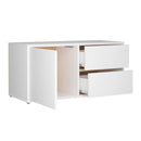 Tv Cabinet White 80X34X36 Cm Chipboard