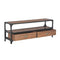 Tv Cabinet With 2 Drawers 120X30X40 Cm Solid Pine Wood