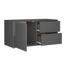Tv Cabinet High Gloss Grey 80X34X36 Cm Chipboard