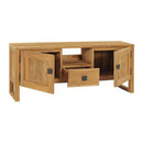 Tv Cabinet 120X32X45 Cm Solid Teak Wood