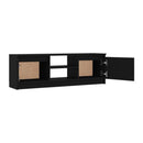 Tv Cabinet 120X30 Cm Chipboard Black