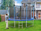 10 12 14 FT Outdoor Trampoline with Enclosure Net and Ladder 12FT