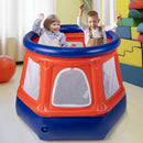 Inflatable Kids Trampoline With Safety Enclosure Net For Age 3 10