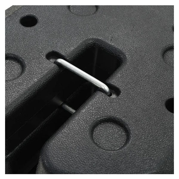 Gazebo Weight Plates 4 Pcs Black 220X30 Mm Concrete