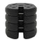 Gazebo Weight Plates 4 Pcs Black 220X30 Mm Concrete