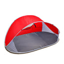 4 Person Pop Up Camping Tent Beach Shelter Hiking Sun Shades Shelter Fishing Red