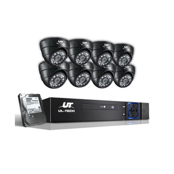 2Tb 8Ch Dvr 1080P 8 Camera Sets Cctv Security System