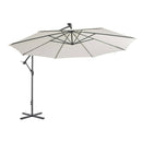 Cantilever Umbrella With Led Lights And Metal Pole 350 Cm