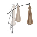 Cantilever Umbrella With Led Lights And Metal Pole 350 Cm