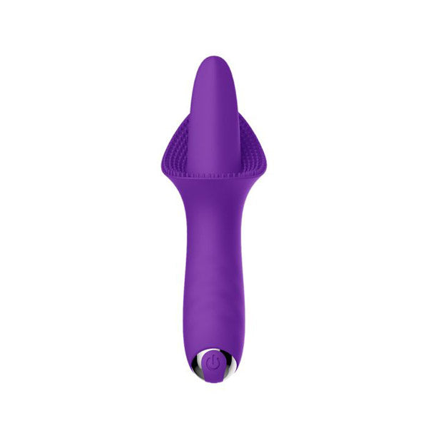 Vibrator Licking Tongue Sex Toy Purple Rechargeable Clit Massager