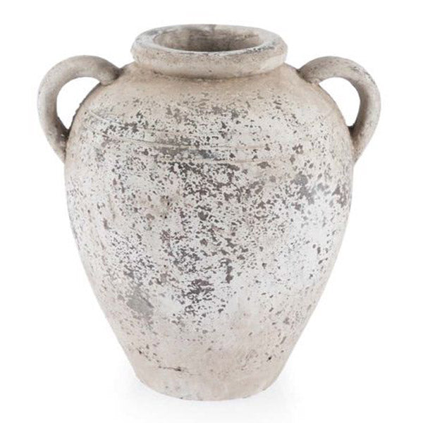 Raw Natural Ceramic Urn Vase 34Cm