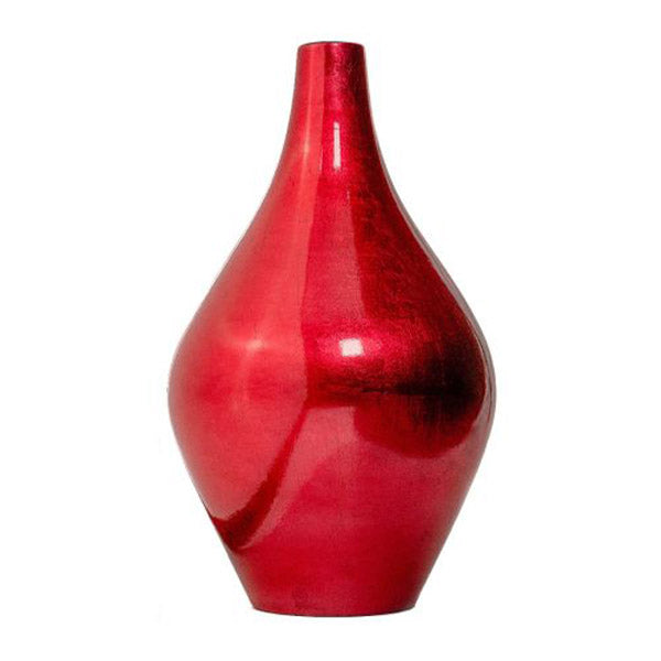Lacquer Vase Ceramic Red 41Cm