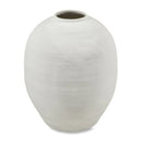 Tall Vase Cement White 39X39X57Cm