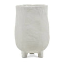 Decor Vase Cement White 19X19X35Cm