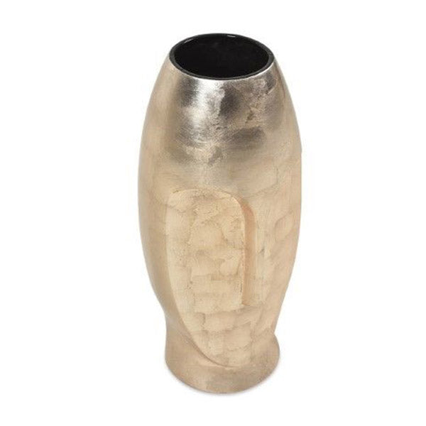 Long Tall Face Vase Ceramic Metallic Gold 505Mm