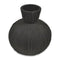Round Vase Cement Black
