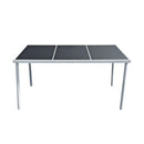5 Piece Outdoor Black Dining Set Steel