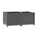 Raised Bed 80 X 40 X 38 Cm Polypropylene Dark Grey