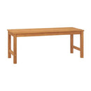 Garden Bench 114 Cm Solid Teak Wood Brown