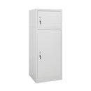Saddle Cabinet Light Grey 53 X 53 X 140 Cm Steel Grey