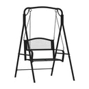 Swing Bench 124 Cm Black Steel