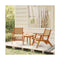 Garden Chairs Solid Acacia Wood 2 Pcs