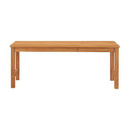 Garden Bench 114 Cm Solid Teak Wood Brown