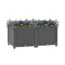 Raised Bed 80 X 40 X 38 Cm Polypropylene Dark Grey