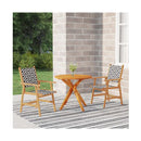 3 Piece Garden Dining Set Solid Wood Acacia