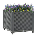 Raised Bed 40 X 40 X 38 Cm Polypropylene Grey