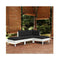 4 Piece Garden Lounge Set White With Cushions Solid Pinewood