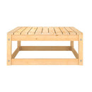 Garden Footstool 70 X 70 X 30 Cm Solid Pinewood