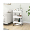 3 Tier Trolley White 43 X 34 X 79 Cm Steel White