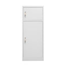Saddle Cabinet Light Grey 53 X 53 X 140 Cm Steel Grey