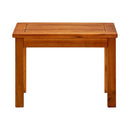 Garden Coffee Table 50 X 35 X 36 Cm Solid Acacia Wood Brown