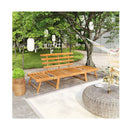 Garden Bench 2 In 1 Solid Acacia Wood 190 Cm