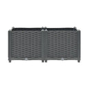 Raised Bed 80 X 40 X 38 Cm Polypropylene Dark Grey