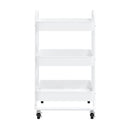3 Tier Trolley White 43 X 34 X 79 Cm Steel White