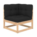 Garden Lounge Set With Cushions Solid Pinewood 3 Piece