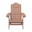 Garden Adirondack Chair Hdpe Brown